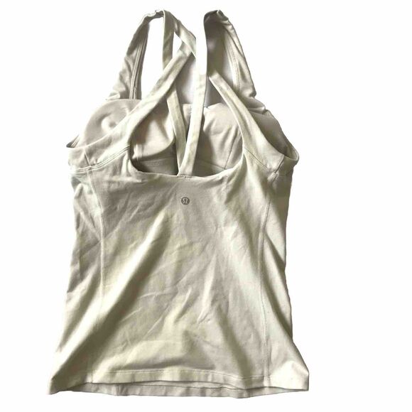 Lululemon Tank Top SZ 6 Criss Cross Back Active Workout Athletic Built-In Bra - Picture 2 of 8